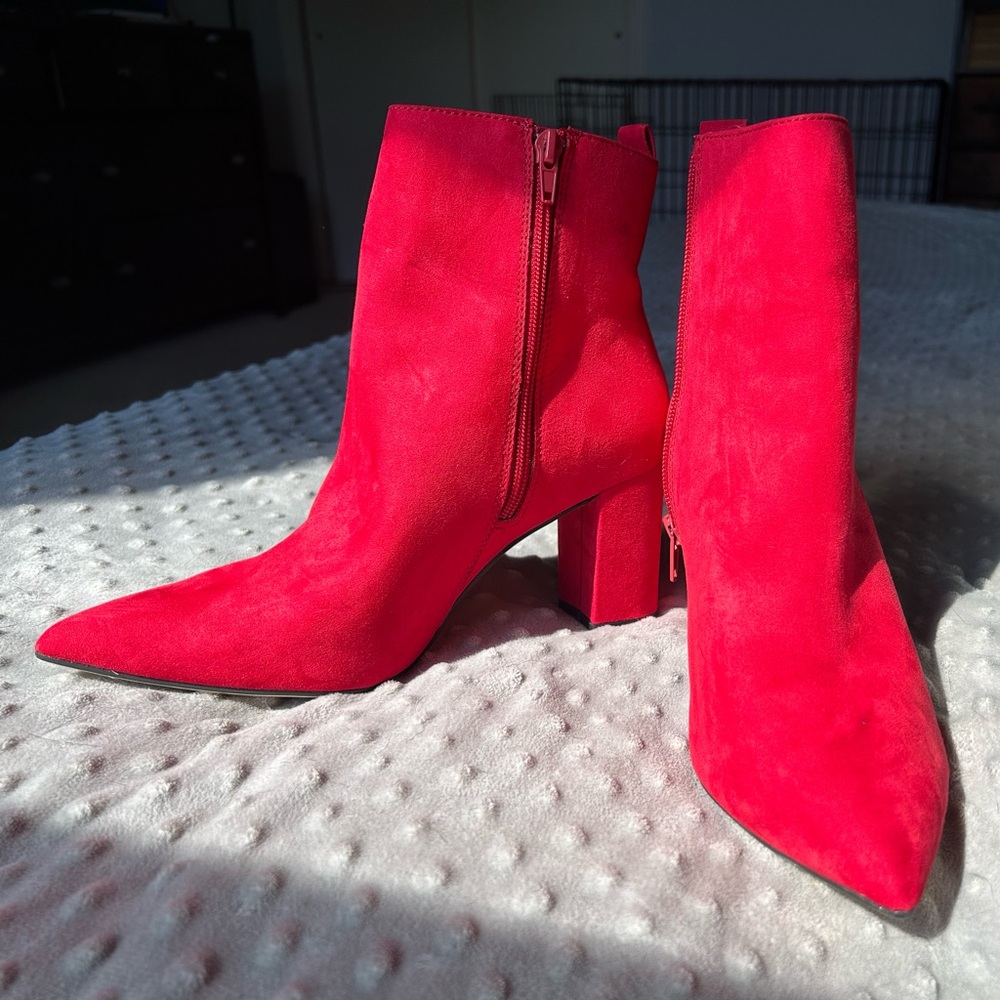 Never Worn Red Booties